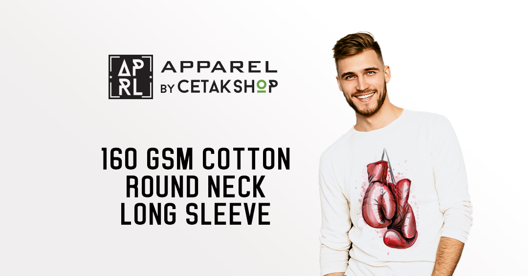 Custom 160 GSM Long Sleeve Round Neck Tees