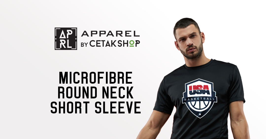 Custom Short Sleeve Microfibre Round Neck Tees